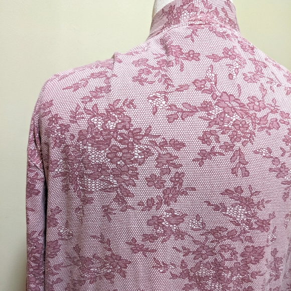 Vintage Victoria's Secret Cotton Floral Lace Print Robe - Picture 4 of 5